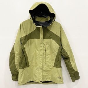 Mountain Hardwear Conduit Green Colorblock Outdoor Jacket Hooded 12